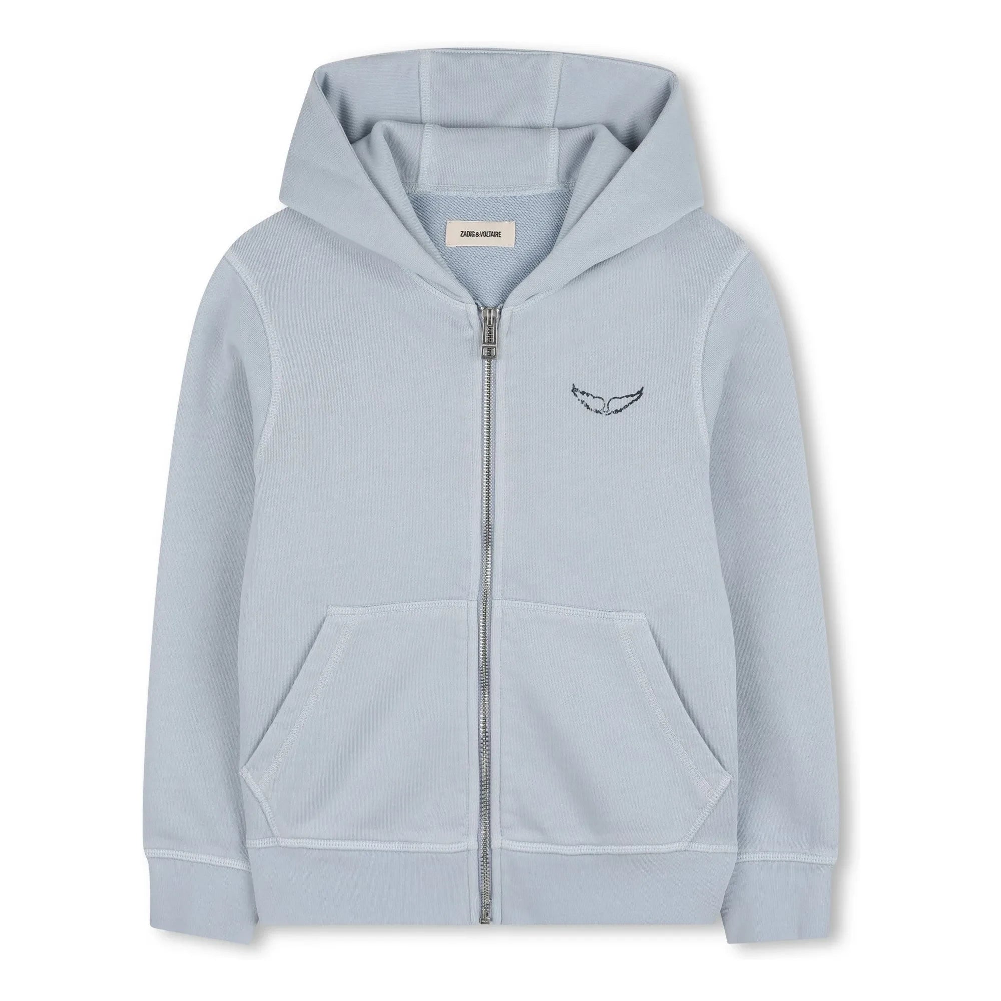 Zadig & Voltaire - Sudadera con cremallera Make More Art | Azul claro