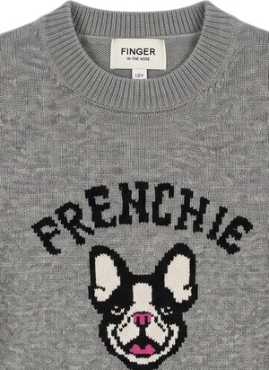 Finger in the nose - Sally Frenchie Suéter de Lana Merina | Gris Melange
