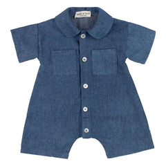 Babe & Tess - Mono vaquero con cuello Claudine | Azul