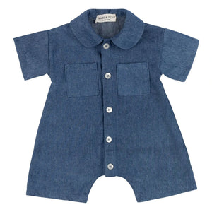 Babe & Tess - Mono vaquero con cuello Claudine | Azul