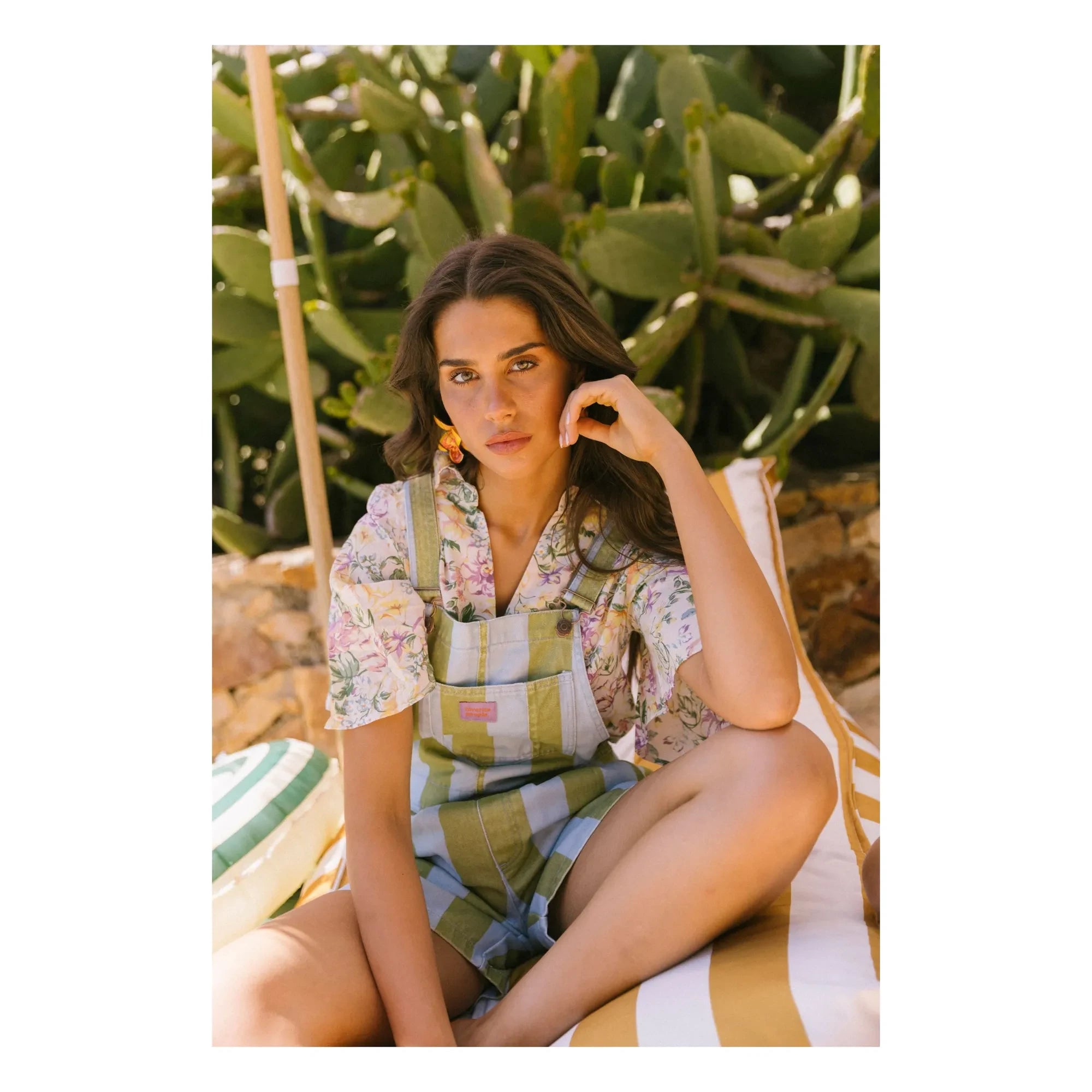 Favorite People - Petos Cortos de Rayas Ravioli - Colección Mujer | Olive