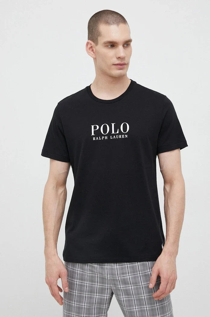 Camiseta de pijama de algodón de manga corta Polo Ralph Lauren