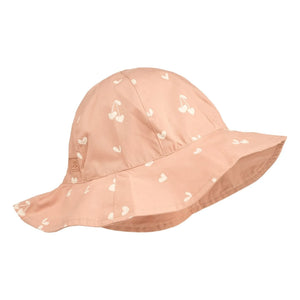 Liewood - Sombrero Reversible Amélia Cœurs Algodón Orgánico | Rosa