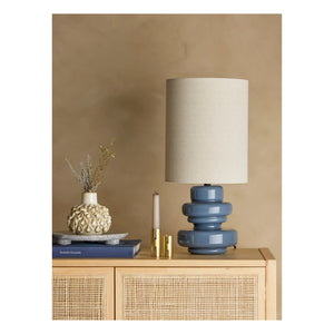 Bloomingville - Lámpara de mesa Fabiola | Azul