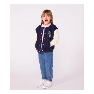Petit Bateau - Chaqueta teddy | Azul marino