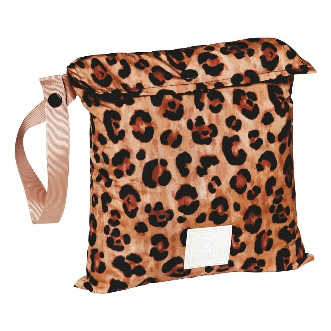 Fudoon - Exclusivo Fudoon X Smallable - Chaqueta acolchada con capucha y estampado de leopardo de doble cara | Marrón