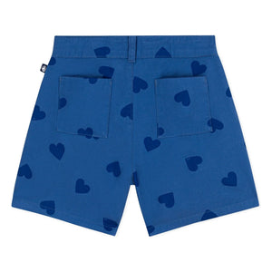 Petit Bateau - Pantalones cortos Bleurie de algodón orgánico | Azul marino