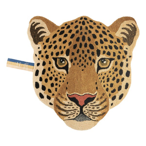 Doing Goods - Alfombra Himani Cabeza de Leopardo | Marrón