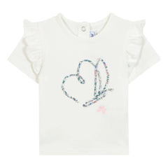 Tartine et Chocolat - Camiseta Bebé Liberty Mariposa | Blanco