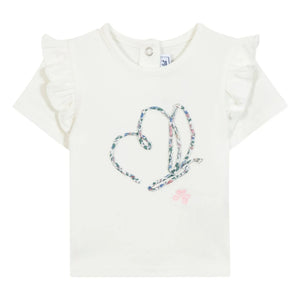 Tartine et Chocolat - Camiseta Bebé Liberty Mariposa | Blanco