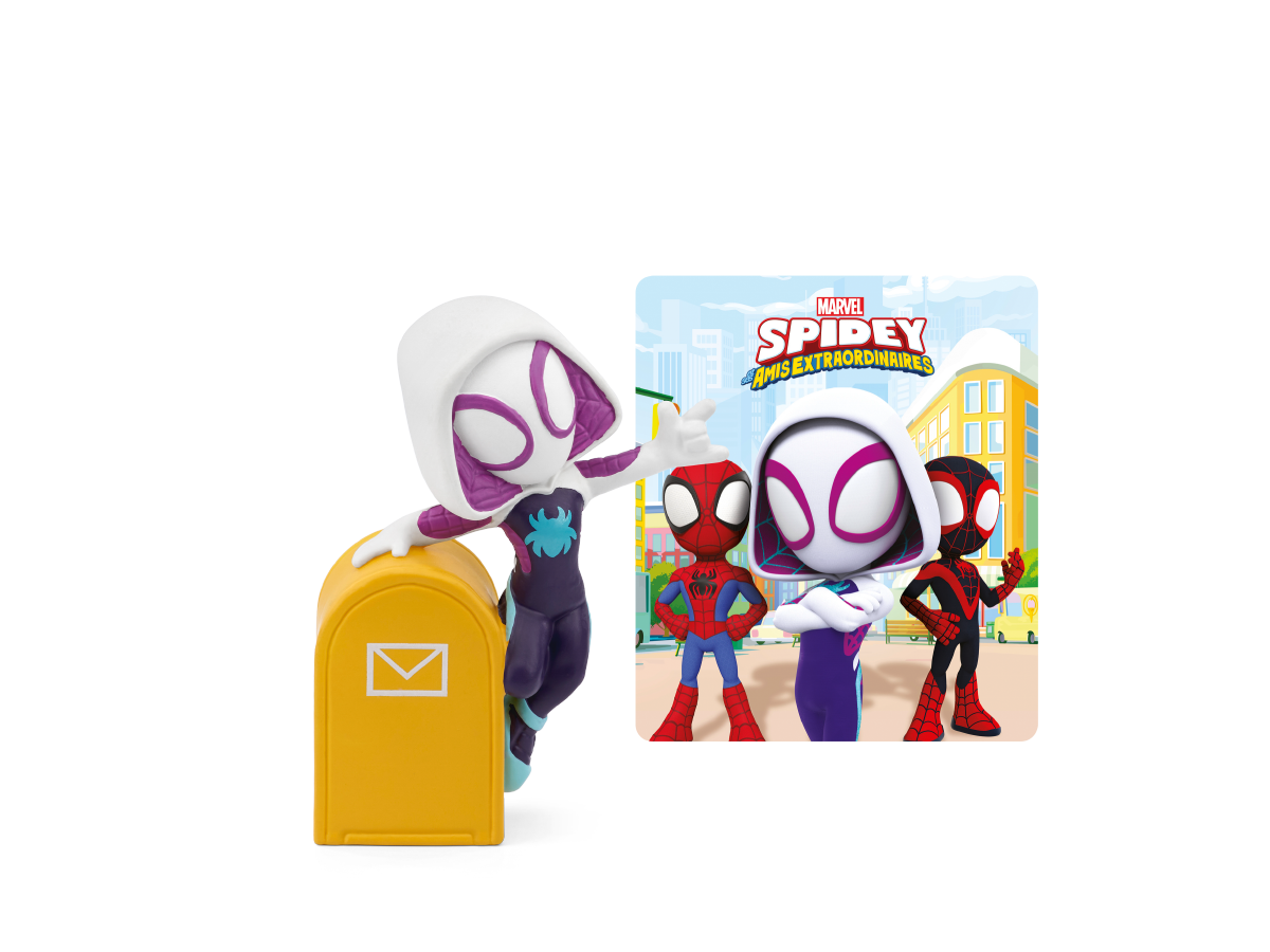 Tonies - Ghost-Spider en Francés - Marvel Spider-Man y sus Amigos Increíbles