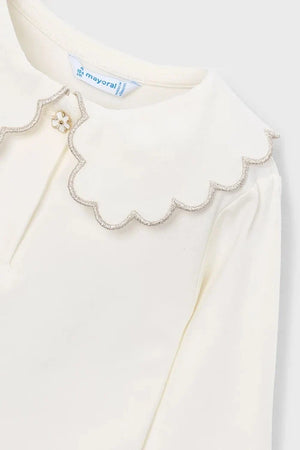 Blusa infantil Mayoral de algodón y elastano