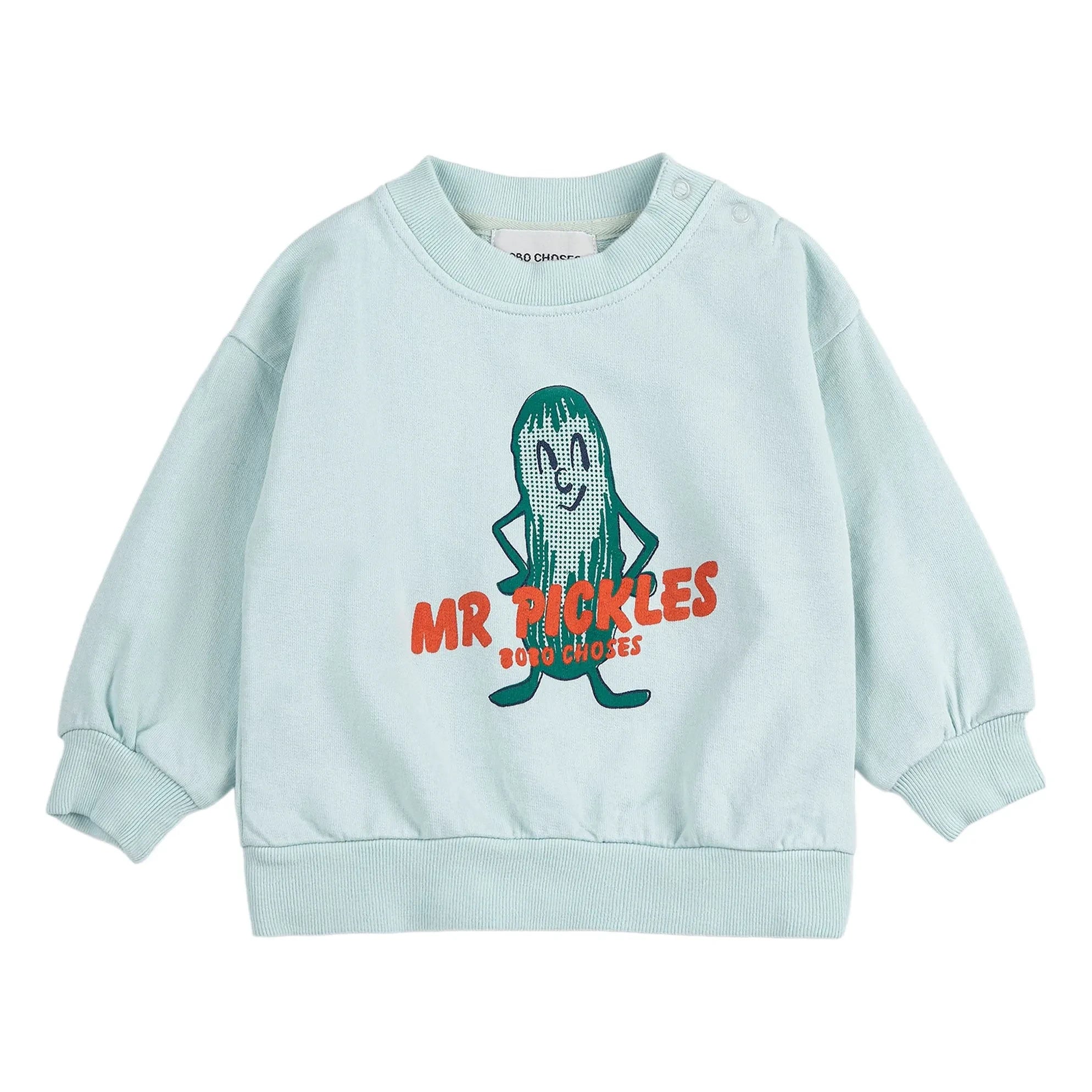 Bobo Choses - Sudadera de algodón orgánico para bebé Mr Pickles | Azul claro