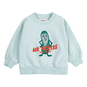 Bobo Choses - Sudadera de algodón orgánico para bebé Mr Pickles | Azul claro