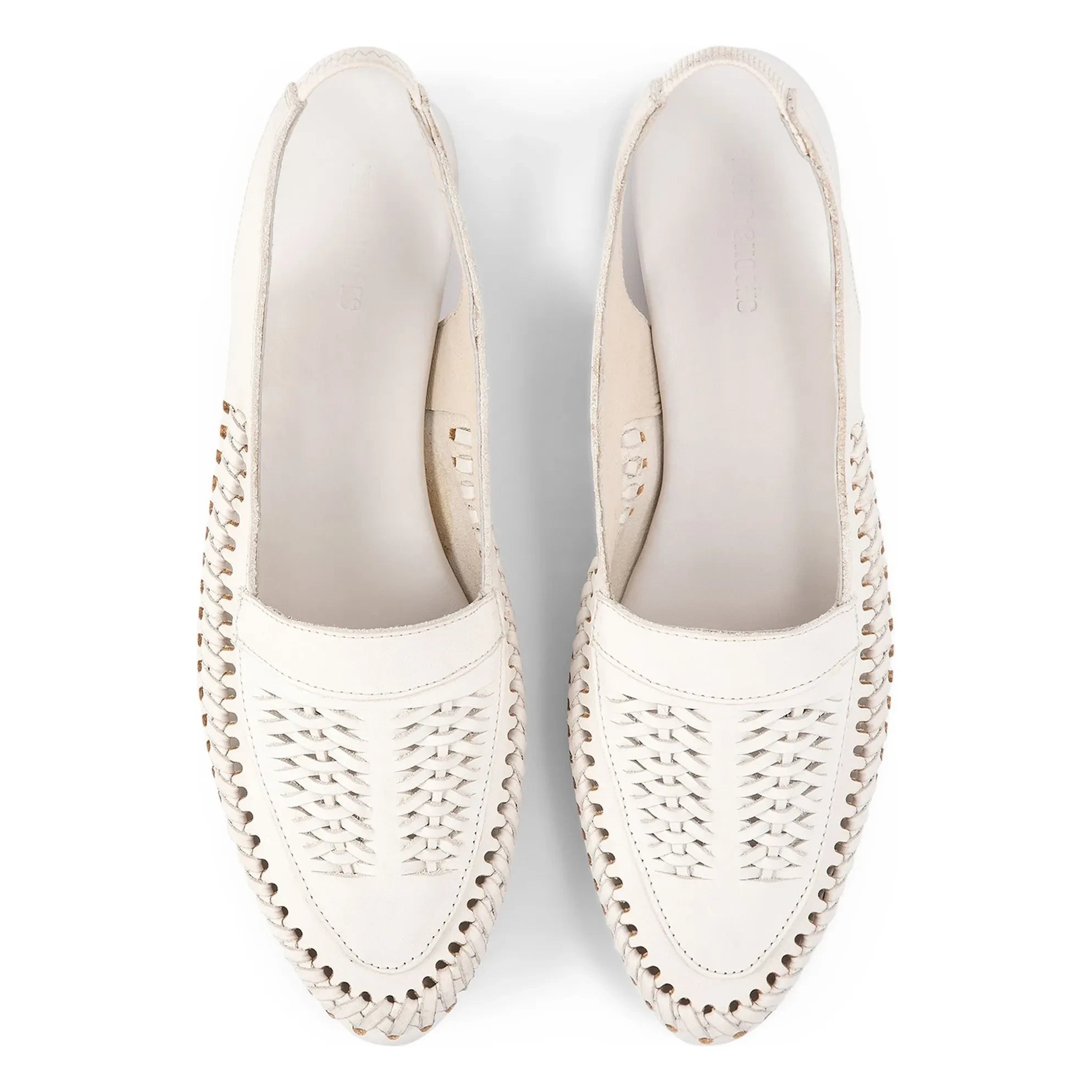 Bobo Choses - Slingback de piel trenzada | Crudo