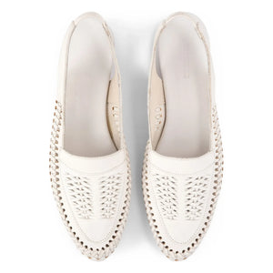 Bobo Choses - Slingback de piel trenzada | Crudo