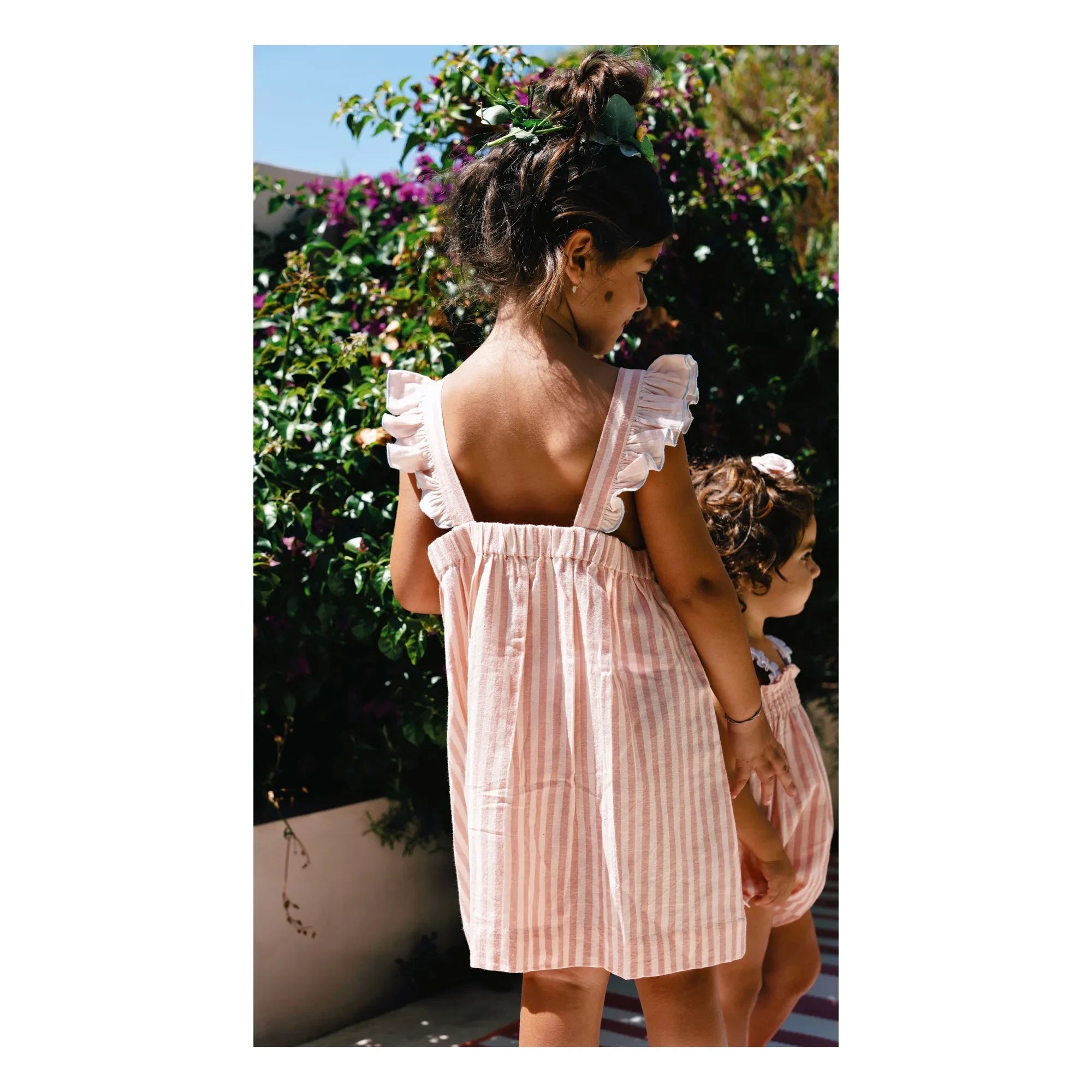 Lilinoa - Vestido Eve de rayas con volantes | Blush