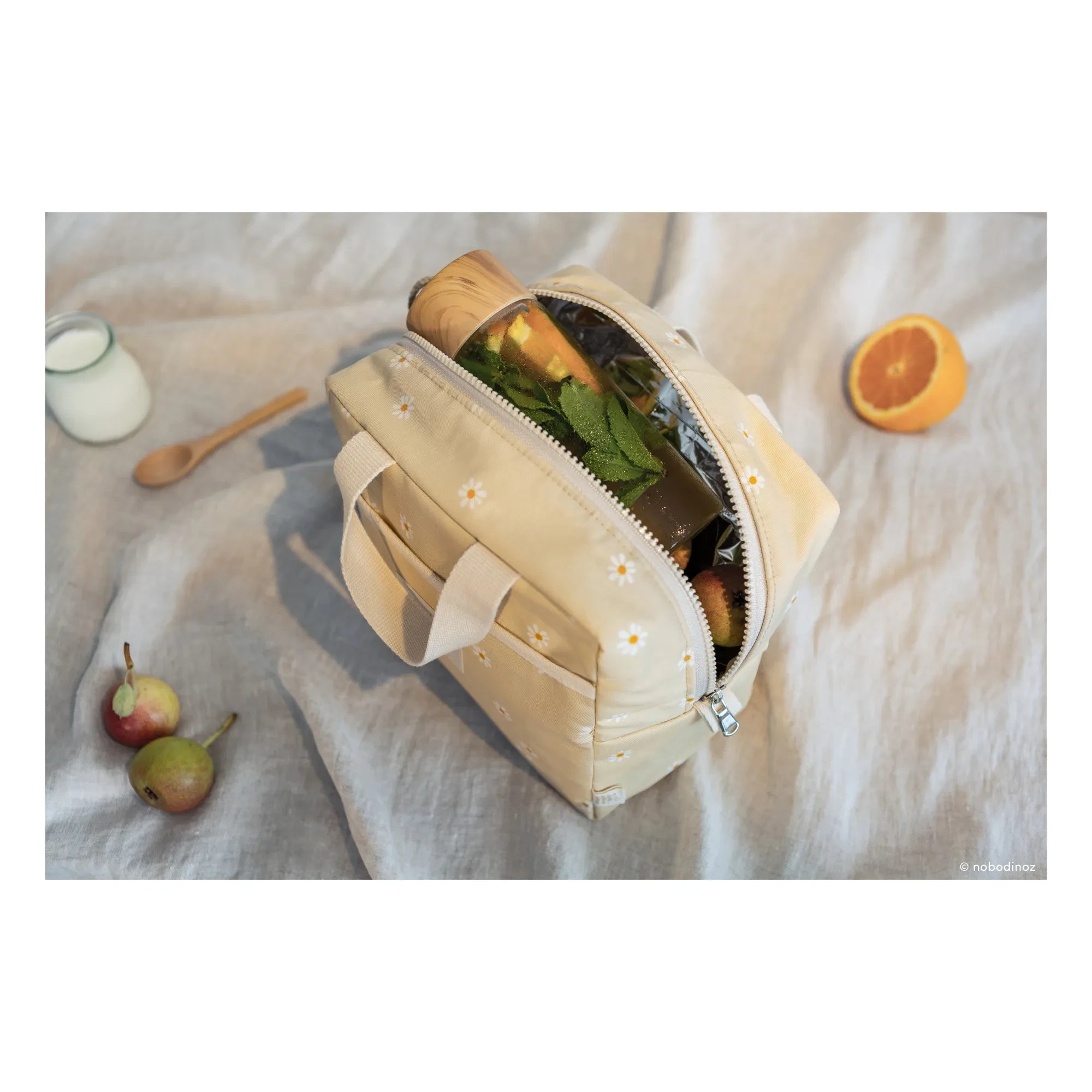 Nobodinoz - Bolsa de almuerzo isotérmica Sunshine | Margaritas