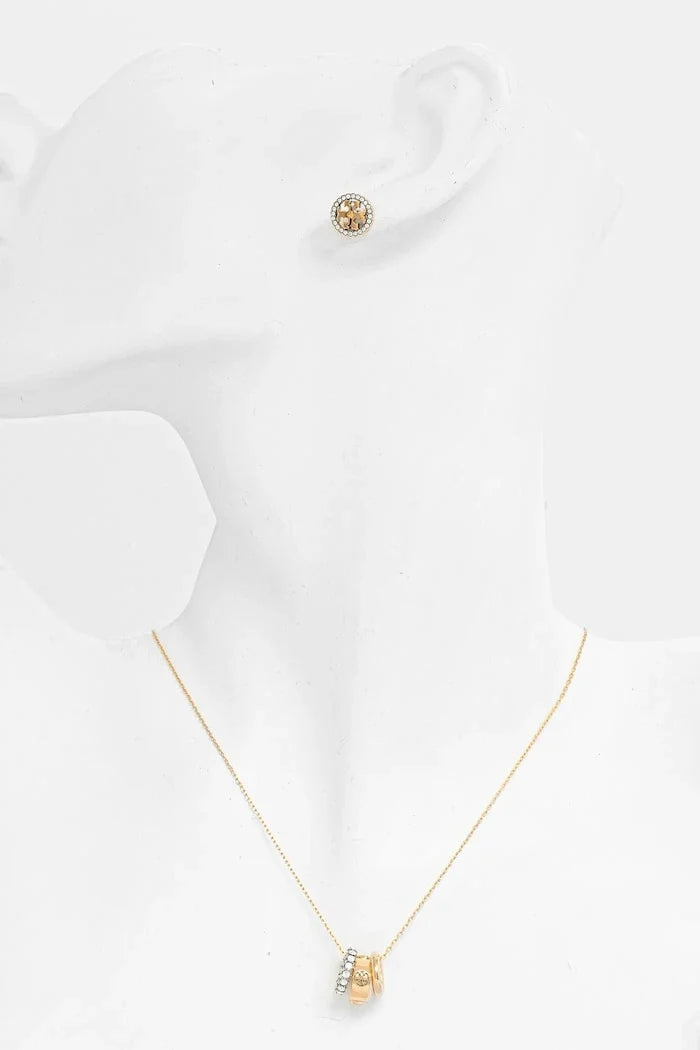 Collar y pendientes pavé Miller de Tory Burch (2 piezas)