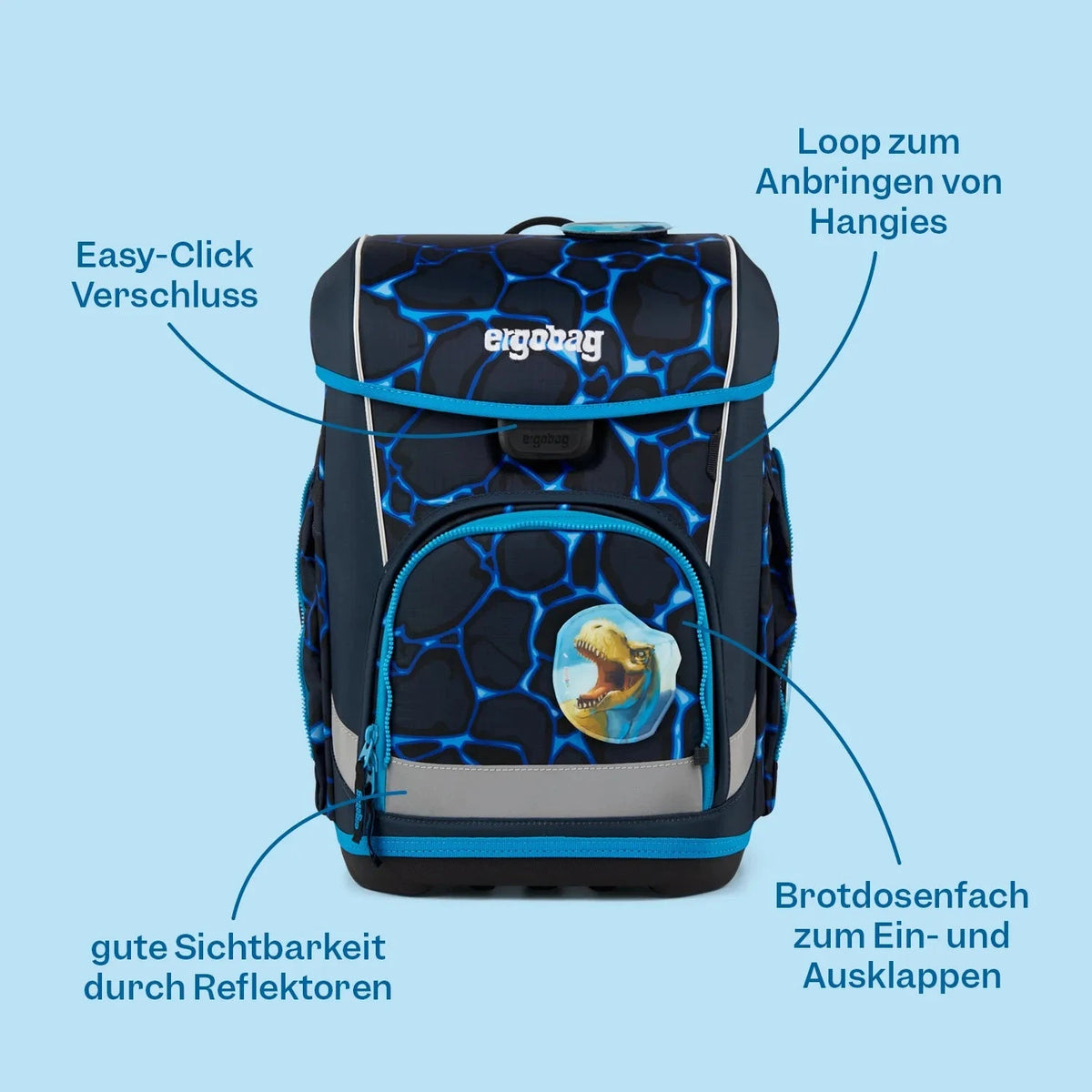 Ergobag - Set de Mochilas escolares cubo Beary Fast Lane