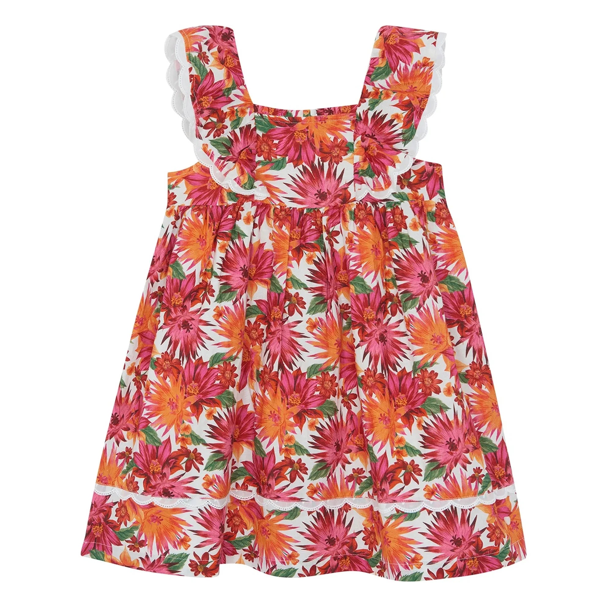 Tartine et Chocolat - Vestido Floral | Naranja