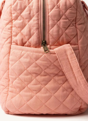 Editions Aimable - Bolsa de cuidado para bebés Suzanne | Gasa Vieja Rosa