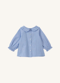 Caramel - Blusa de Popelín a Rayas Harper | Azul