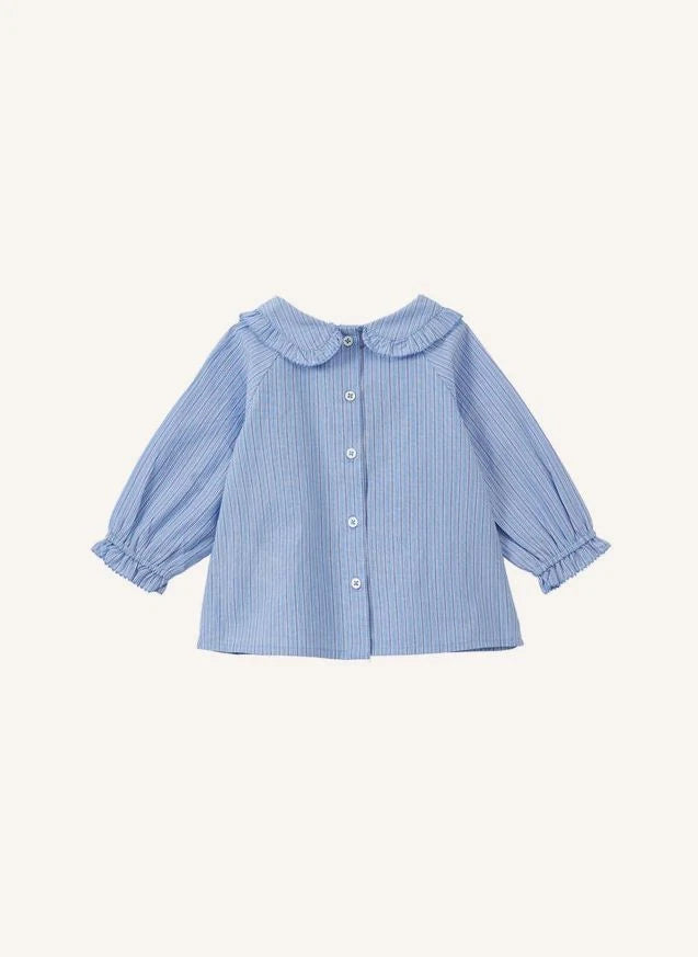 Caramel - Blusa de Popelín a Rayas Harper | Azul
