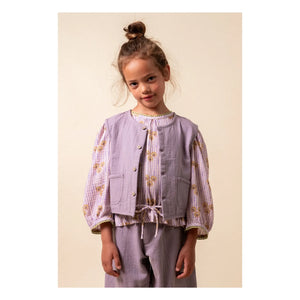 birinit - Pantalón de Gasa de Algodón Orgánico Antiguo de Corte Ancho | Visón