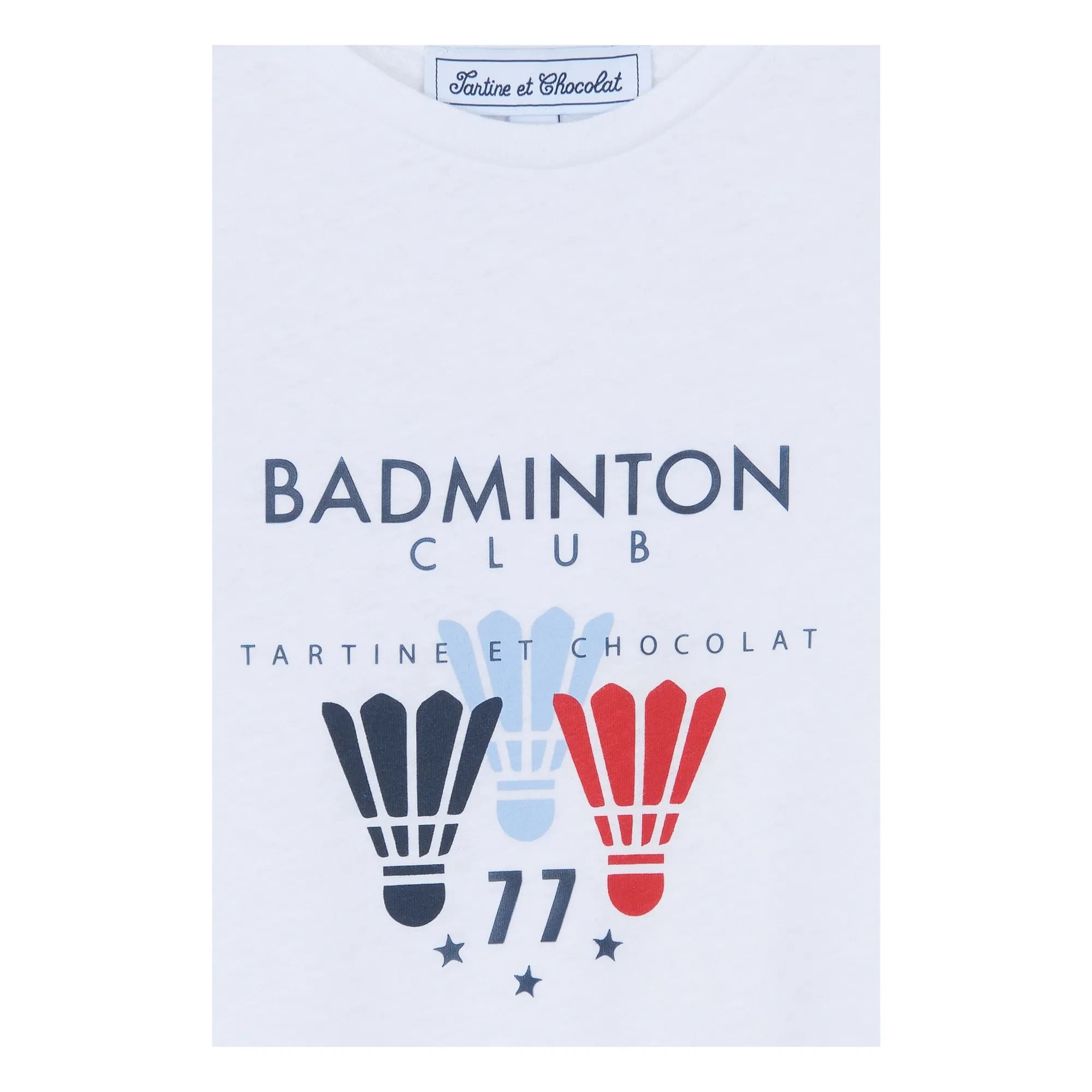 Tartine et Chocolat - Camiseta Club Bádminton | Blanco