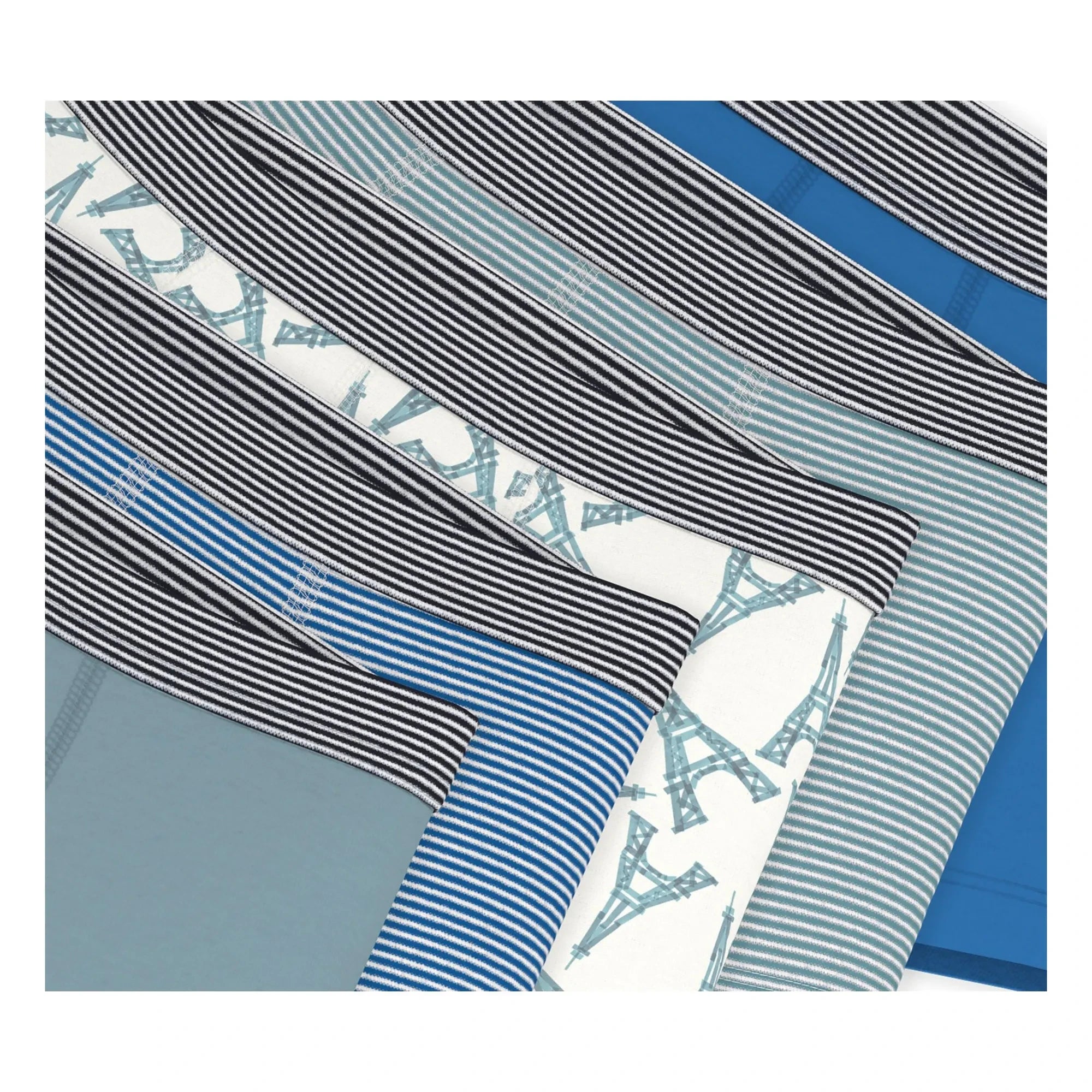Petit Bateau - Set de 5 bóxers Torre Eiffel | Azul