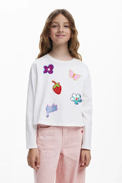 Blusa de manga larga para niña Desigual
