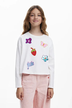 Blusa de manga larga para niña Desigual