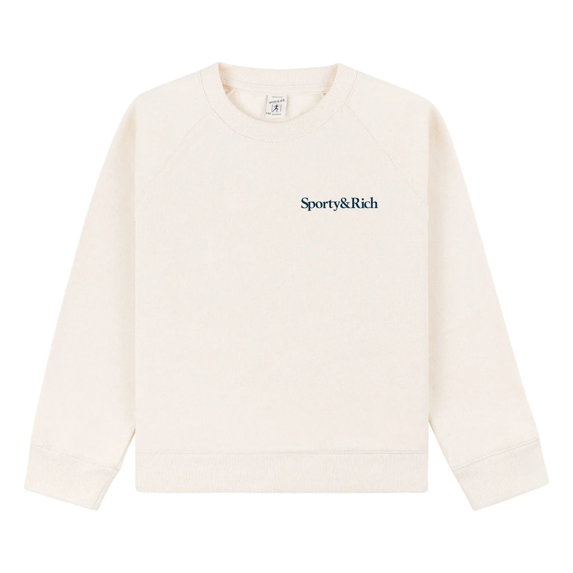 Sporty & Rich - Sudadera Eat More Veggies | Crema
