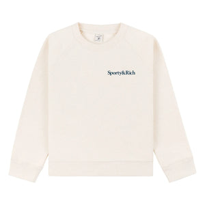Sporty & Rich - Sudadera Eat More Veggies | Crema