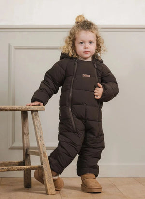 Töastie - Chaqueta Cloud con Capucha de Piel Sintética Impermeable | Marrón
