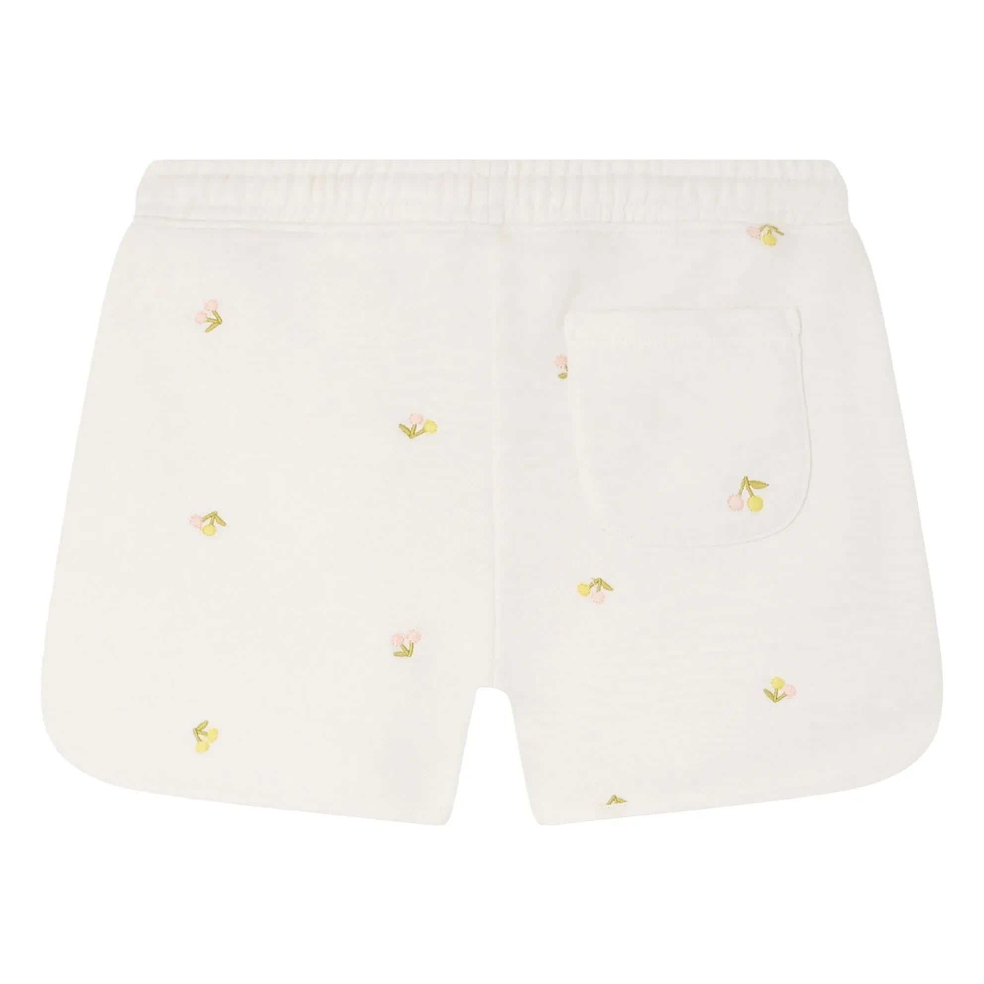 Bonpoint - Caroline Cherry Organic Cotton Fleece Shorts | Ecru
