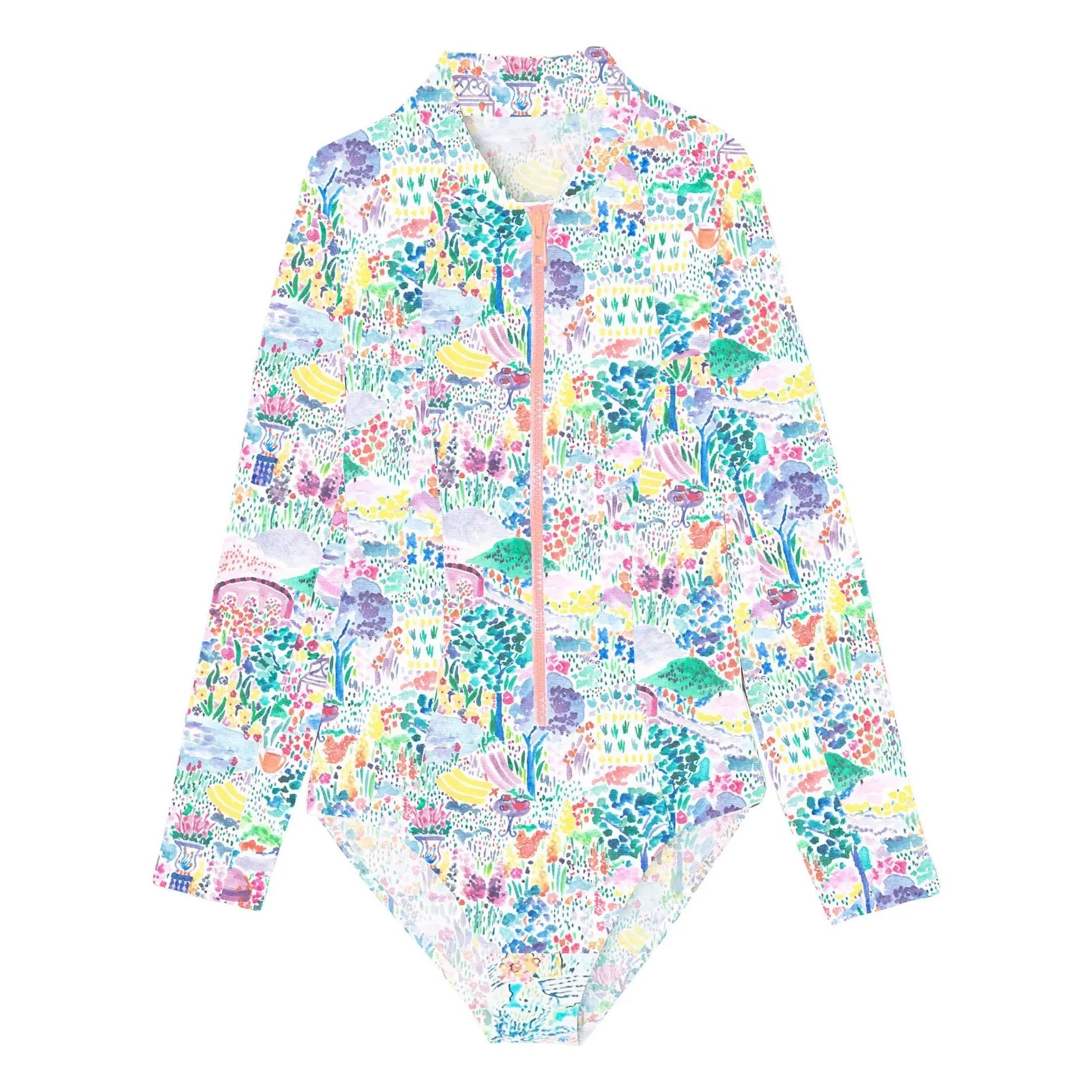 Lison Paris - Bañador con protección UV de fibras recicladas Bloom Parc | Rosa claro