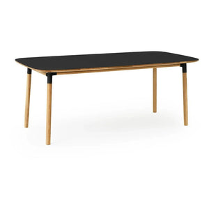 Normann Copenhagen - Mesa Rectangular Form 95x200 cm | Negro