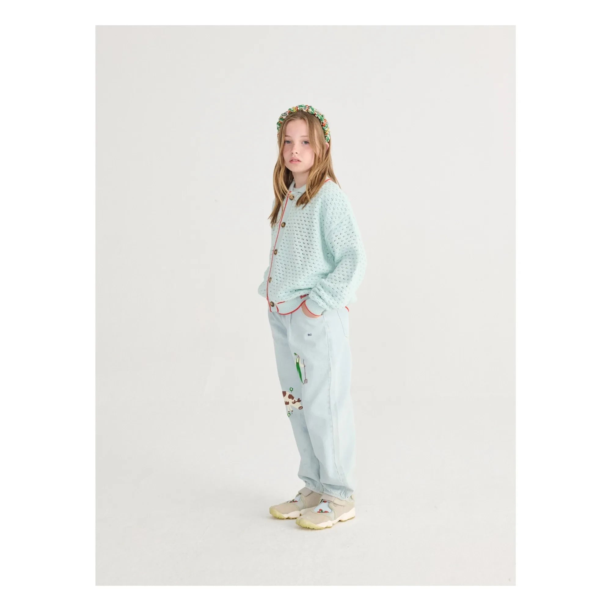 Bobo Choses - Diadema de Flores de Fibra Reciclada | Blanco
