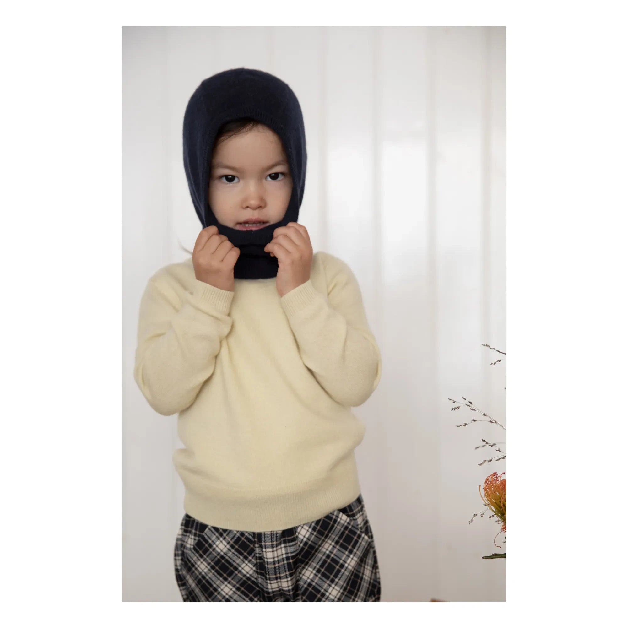 Holmm - Balaclava de cachemira Netty | Azul marino
