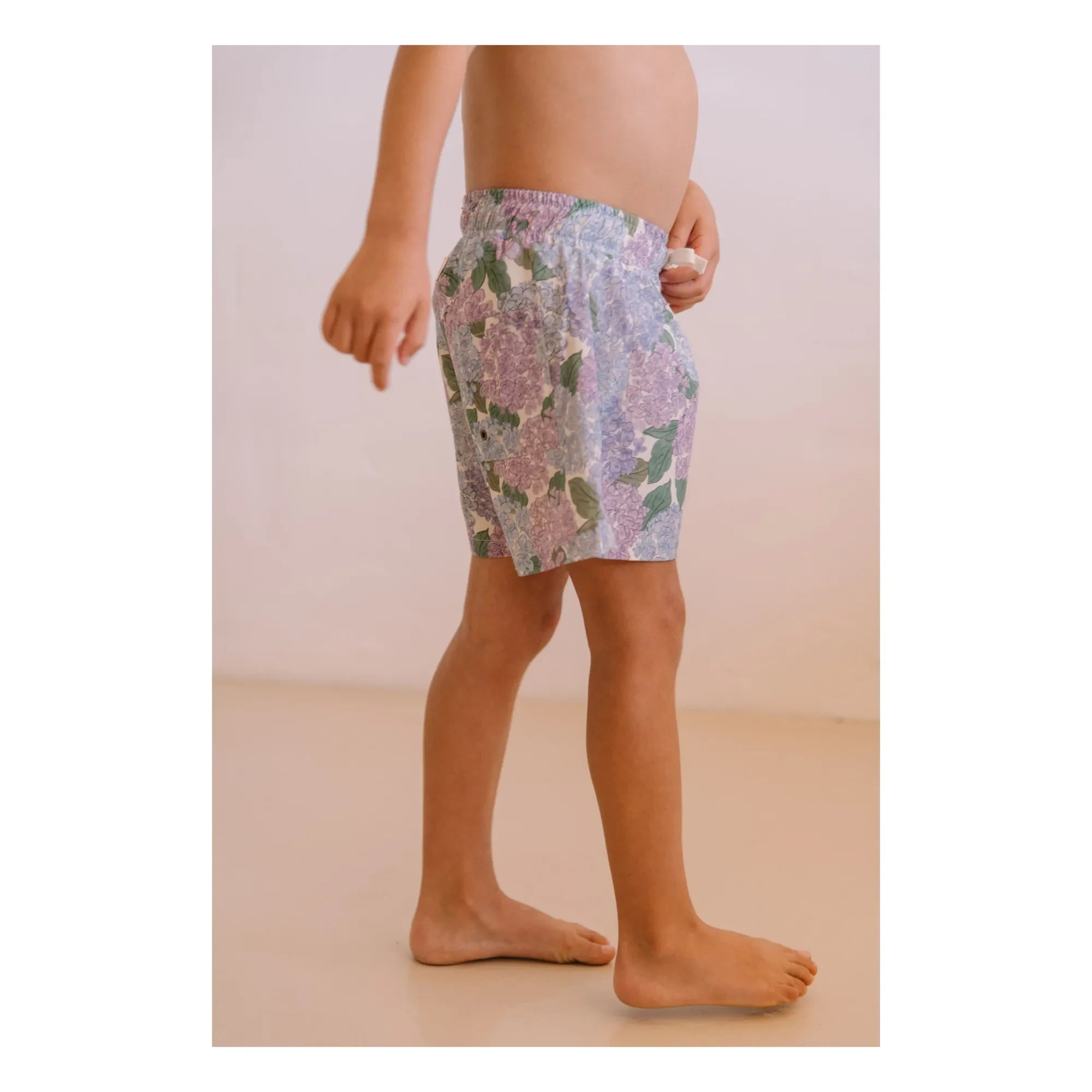 Studio Bohème - Bañador de algodón orgánico Chico Fleurs | Lila