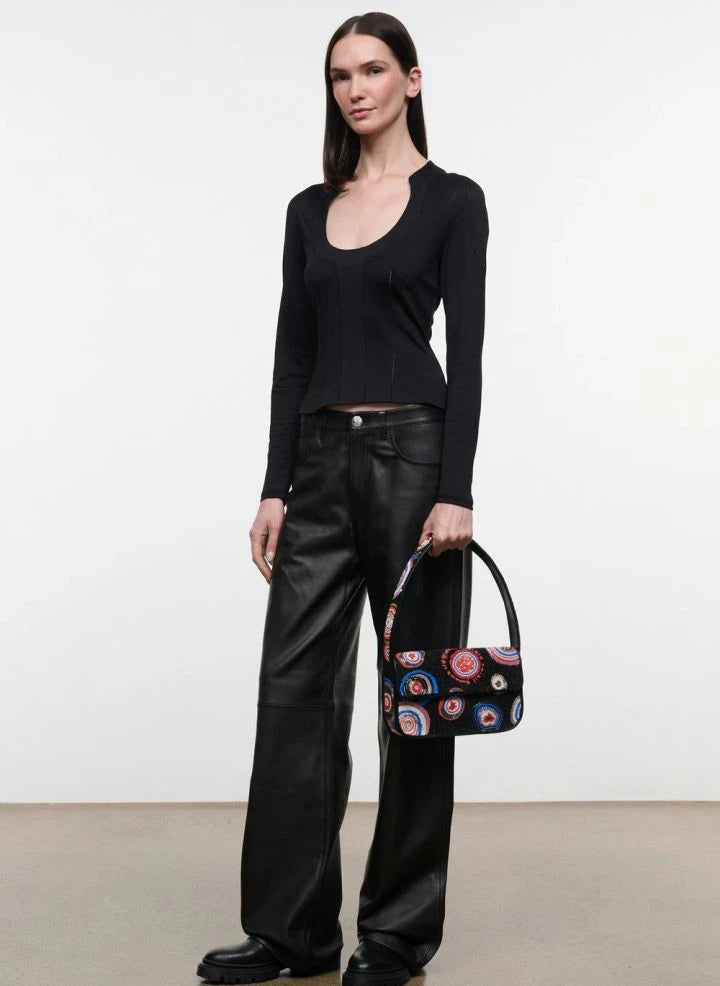 Staud - Bolso con cuentas Tommy | Negro