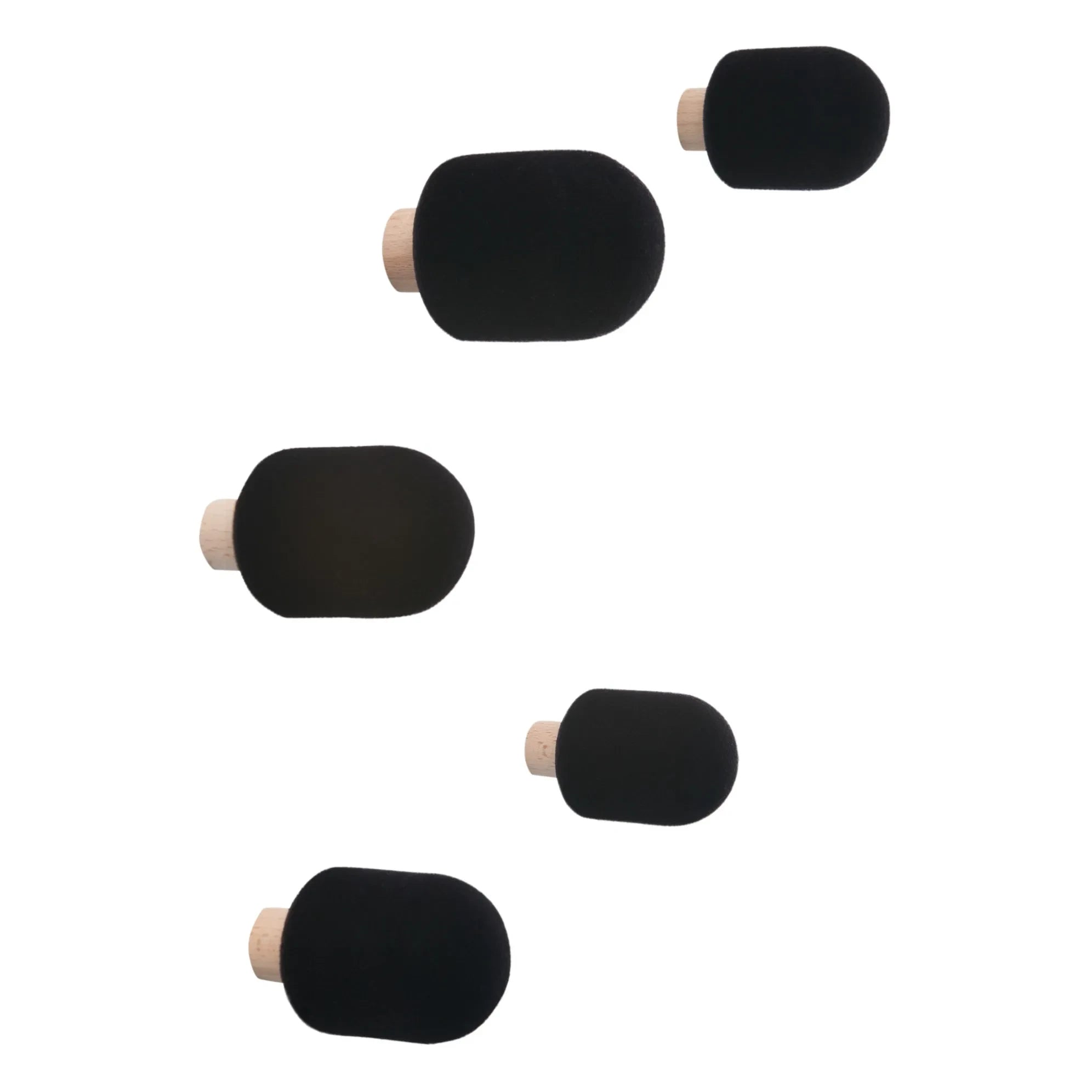 Moustache - Micro Anzuelos - Caza Mayor - Juego de 5 | Negro