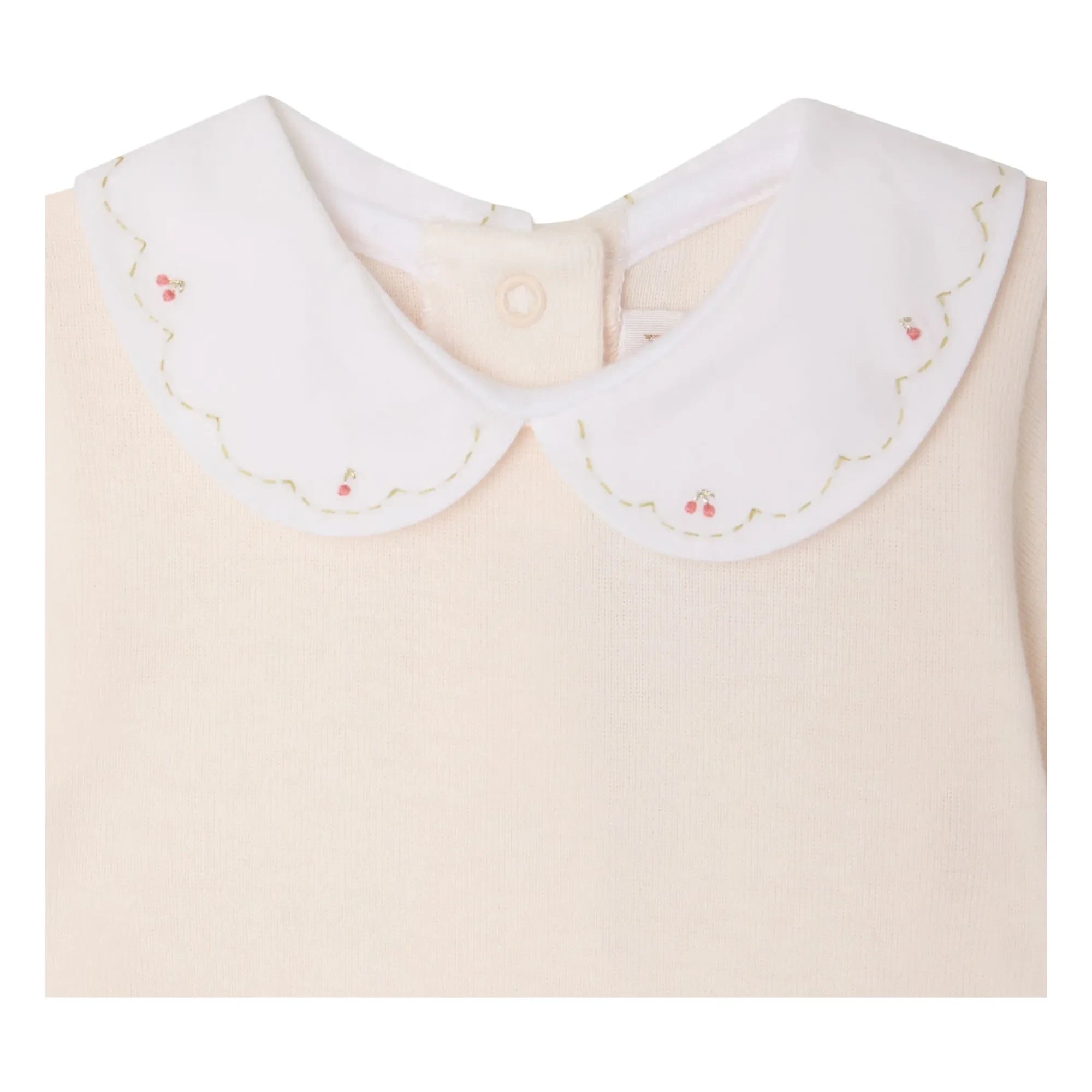 Bonpoint - Body de cisne de algodón orgánico | Rosa empolvado