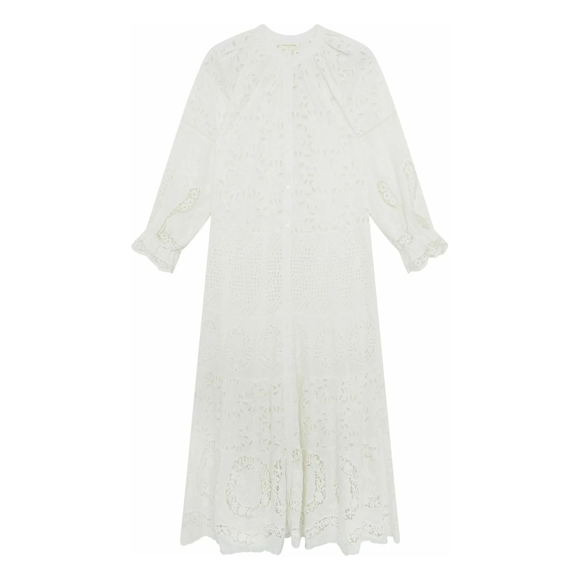 Maison Hotel - Vestido Canterbury Patch Lilibet | Blanco