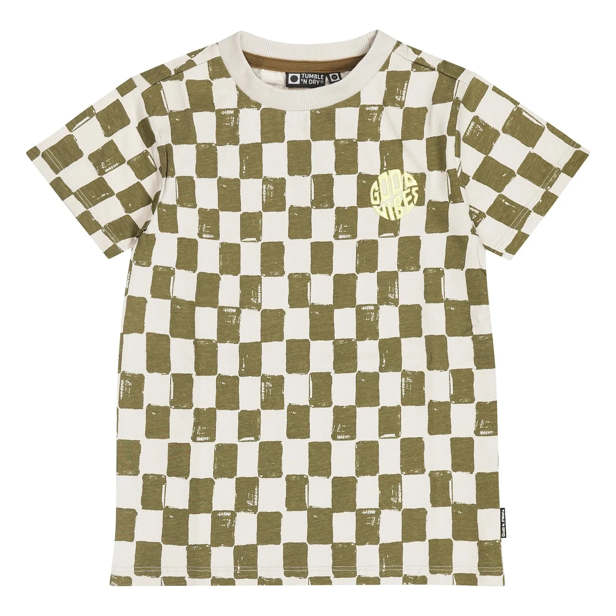 Tumble N'Dry - Camiseta suave de algodón orgánico | Marrón caqui