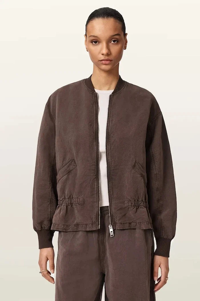 Bomber de lino para mujer AllSaints SOFI