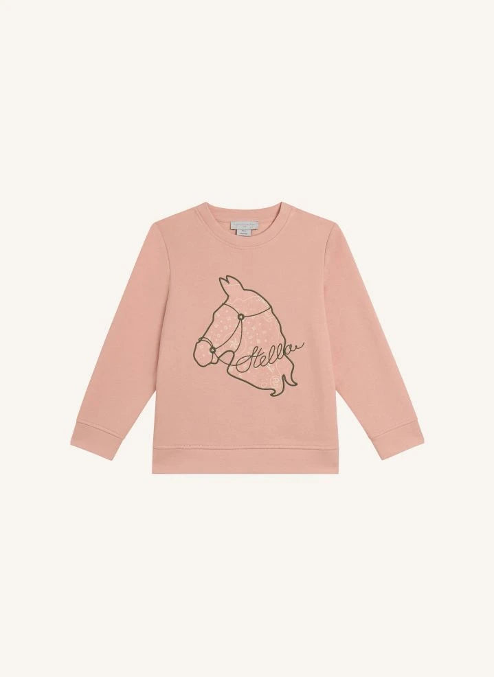 Stella McCartney Kids - Sudadera Caballo | Rosa