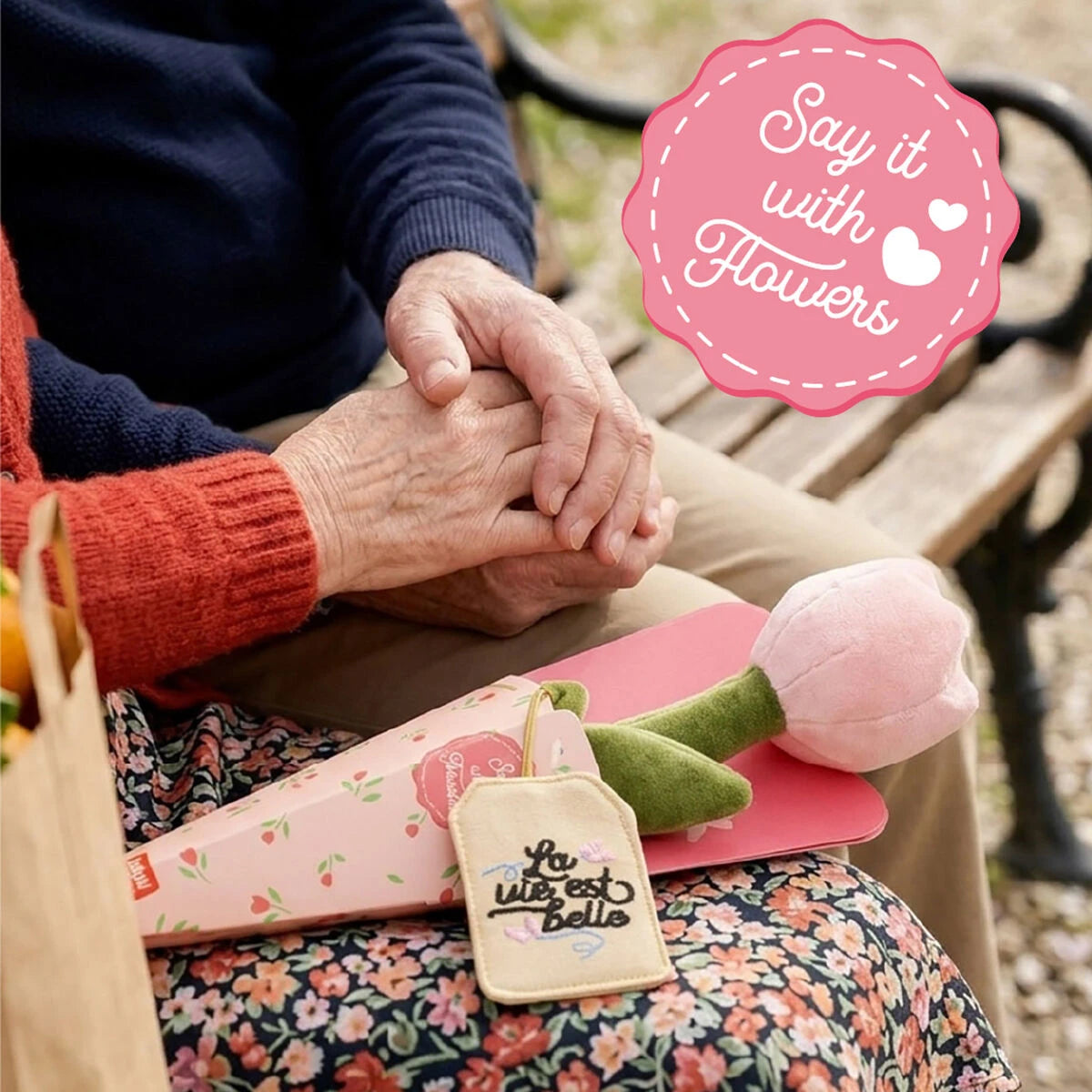 Legami - Ramo de Juguetes de Peluche Tulipán - Dilo con Flores
